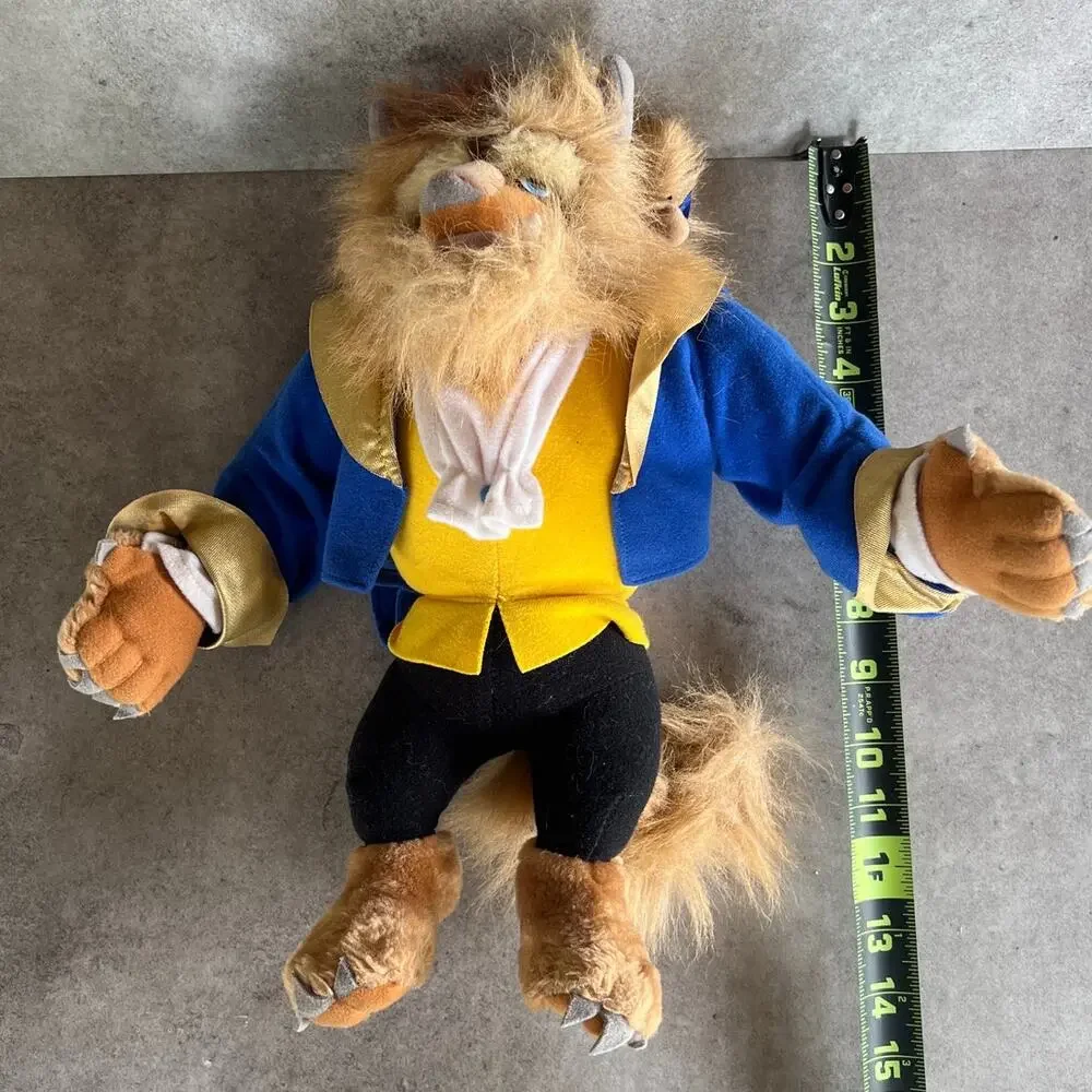 Disney Beauty and the Beast Beast plush toy Mattel vintage 1992 stuffed animal
